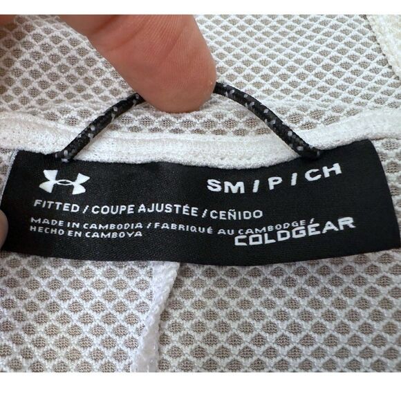 Under Armour Coldgear Hybrid Windbreaker Gray Pink Fitted 1306456-101 Men’s Sz S - Picture 7 of 15